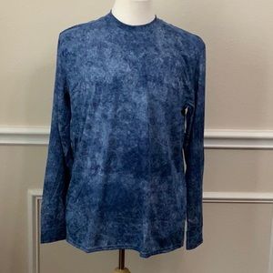 XGO MINERAL WASH PRINT LS - Royal Blue Mineral